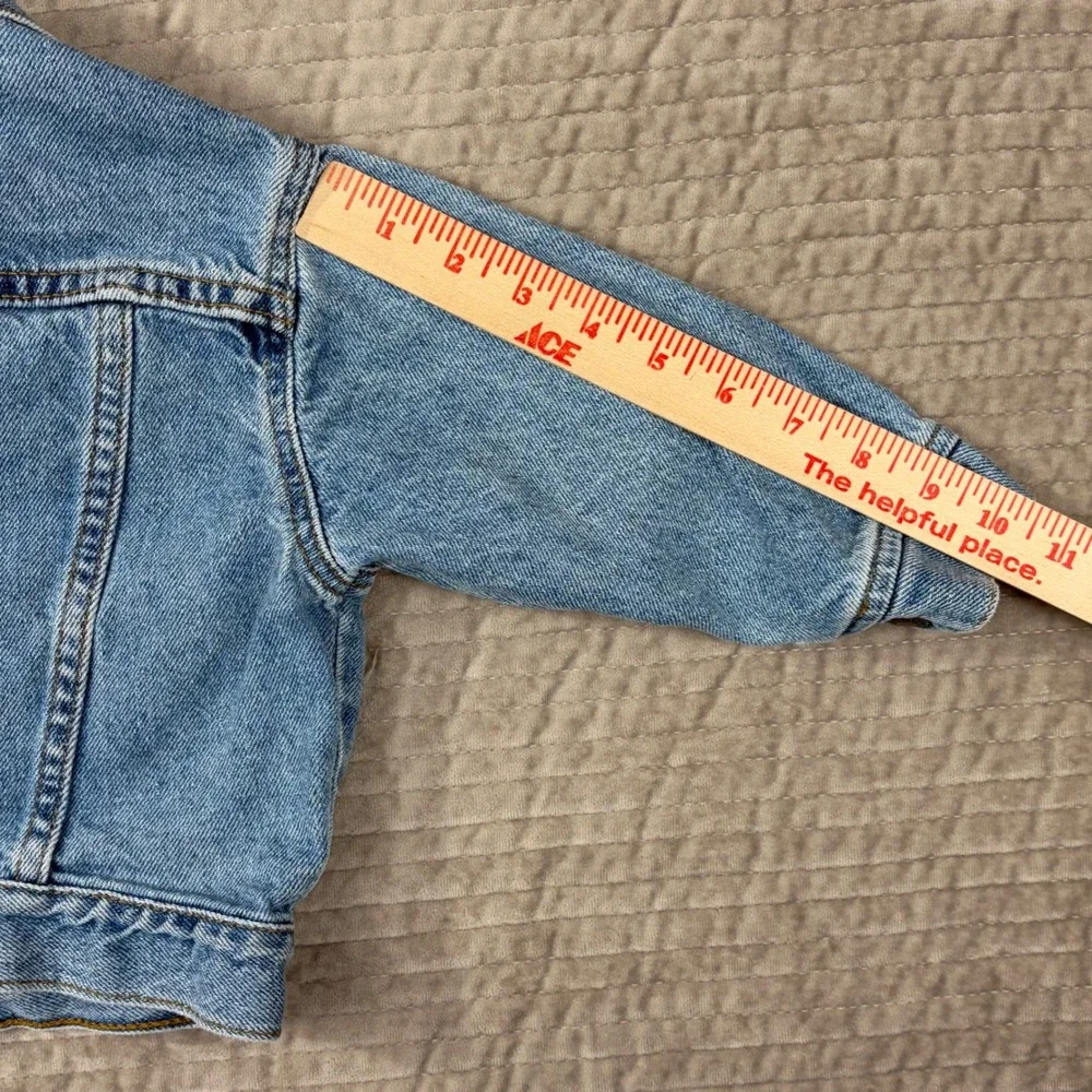 Vintage Levis Denim Trucker Jacket Toddler 3T‎ Light Wash Made in USA 70506-0491